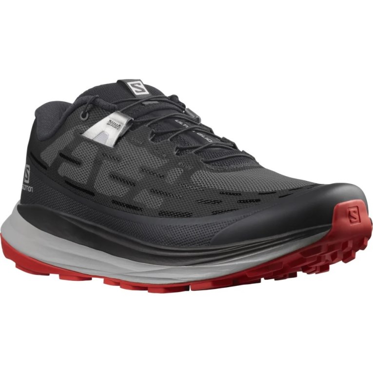 Black Salomon Ultra Glide Men's Trail Running Shoes | PH 62704P